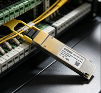 Module émetteur-récepteur optique compatible QSFP-40G-PLRL4 40GBASE-PLR4L 1310nm 2km DOM MPO-12 SMF pour usage télécom, fibre optique DC 5V
