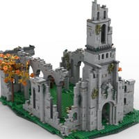 Set de Construcción de Iglesia de la Serie Arquitectura Fantástica, Bloques de Plástico, Mini Ladrillos, Modelo de Juguete, Adorno de Escritorio para Mayores de 14 Años
