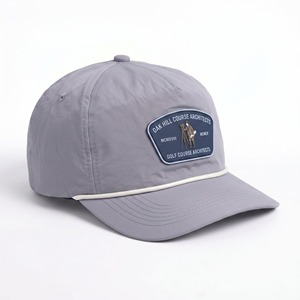 Casquettes Snapback personnalisées OEM avec logo en caoutchouc, casquettes à 5 panneaux, casquettes en nylon non structurées - Product Image 3