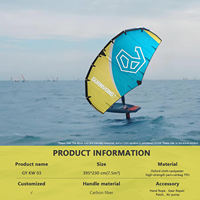 Nouvelle arrivée Planche de surf gonflable 6M/7M Poignée rigide en carbone Hydrofoil Résistant au vent Downwind Windfoil Kite pour les eaux océaniques Wind Wing