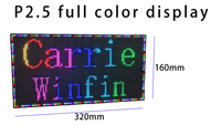 Panneau publicitaire LED pour magasin, écran LED à points haute luminosité, écran LED défilant d'intérieur P2.5 fabriqué en Chine