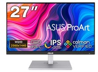Écran SUS ProArt PA278CV 27 pouces WQHD/IPS/USB-C DisplayPort Daisy Chain 100% SRGB/100% Rec Moniteur professionnel