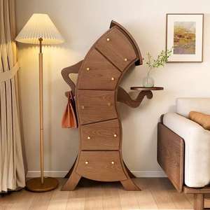 Cassettiera da 142x72CM <span class=keywords><strong>in</strong></span> <span class=keywords><strong>Legno</strong></span> Stile Moderno e Lusso Leggero da Fabbrica Mobile Contenitore da Camera da Letto Tavolino Laterale da Angolo per Soggiorno a Cinque Cassetti <span class=keywords><strong>in</strong></span> Dropshipping - Product Image 2