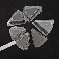 Gâteau au fromage Sandwich conteneur gâteau stockage en stock PET jetable boîte d'emballage en plastique transparent boîtes à gâteaux transparentes avec couvercle