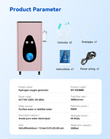 Generador de Electricidad con Celdas de Combustible de Hidrógeno de Alta Calidad para Uso Médico y Comercial, Inhalador de Hidrógeno de 3000 ml