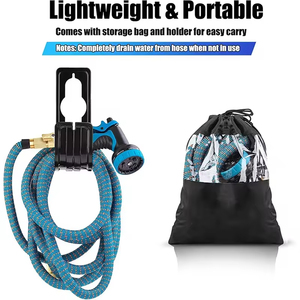 Flexible Adjustable <b>Rubber</b> with Multi Function Nozzle Portable <b>Spraying</b> Watering Hoses - Product Image 1