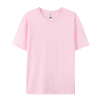T-shirt à manches courtes en coton peigné 180g de haute qualité, lot direct usine, pour hommes/femmes, logo personnalisable, coupe oversize, couleur unie