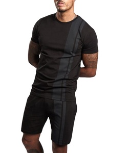 ขายส่งชายฤดูร้อนชุดคู่พิมพ์ลายเสื้อยืดและชุดสั้น - Product Image 1