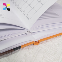 Carnet à couverture rigide avec impression personnalisée, reliure de qualité supérieure, pages intérieures personnalisées, impression offset, carnet de planification quotidienne