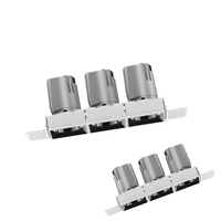 Plafonnier LED encastré 15W, spot moderne anti-éblouissement à trois têtes pour usage intérieur