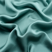 Tissu en soie brocart tissé, crêpe satiné uni, 19 Momme, 100% soie de mûrier, résistant à l'abrasion, pour taie d'oreiller et doublure de pyjama, en stock