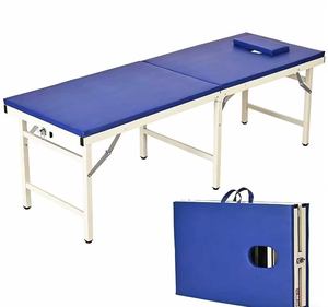 Cama de masaje plegable portátil, cama de masaje manual, ortopédica, para moxibustión, rehabilitación, terapia, masajes, tatuajes y estética. - Product Image 3