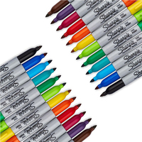 Sharpie Personnalisation Homologuée Usine, Ensemble de Stylos Marqueurs Permanents Couleurs à Pointe Fine Noire