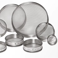 Tamis d'essai de sol et de sable 8 pouces 200 mm en acier inoxydable tissé à double cadre pour granulats, tamisage géotechnique et calibrage, tamis métallique rond