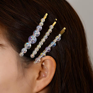 Élégante pince à cheveux en strass pour filles, ensemble de pinces à cheveux simples et tendance - Product Image 1