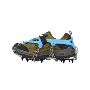 Crampones de Escalada de Acero al Manganeso de 14 Puntas, Agarres para Hielo, Dispositivo de Tracción para Montañismo, Viajes en Glaciar, Caminatas sobre Hielo - Product Image 3