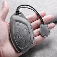Étui de protection en cuir pour clé de voiture SLL pour Roewe RX5 I6 I5 RX3 RX8 ERX5 pour MG ZS EV MG6 EZS HS EHS MARVEL X MARVEL R Électrique 2021