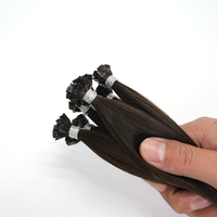 Extensions de cheveux naturels noirs invisibles de qualité supérieure, pointe en K, cheveux humains vierges, double épaisseur, qualité salon, kératine