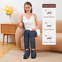 Bottes de compression pneumatiques pour les jambes, soulagement des douleurs musculaires, compression pneumatique avec chauffage, masseur pour les jambes