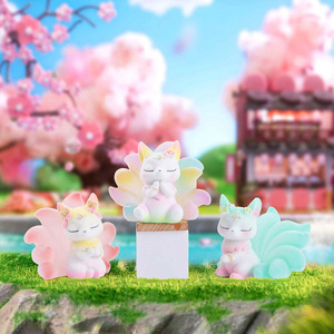 Chính Hãng làm bằng tay Trung Quốc xu hướng mù hộp figurine búp bê đổ xô tushan chín đuôi cáo cho đông lạnh huyền bí sinh vật Bộ sưu tập - Product Image 3