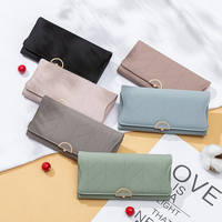 Dompet Wanita Panjang Lipat Tiga Modis Merek Prettyzys