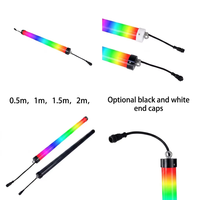 Tube LED RGB Pixel 360 Glow IP65 SPI DMX512 programmable, cinétique, adressable individuellement, installation d'éclairage de scène 3D