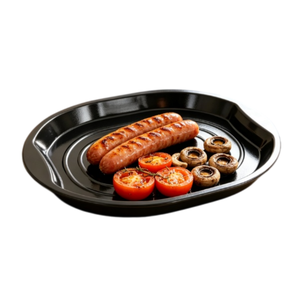 Large Oval Non Stick Aluminized Steel 0.6mm Thick <b>Oven</b> Safe <b>Baking</b> <b>Tray</b> Roasting Pan Hand Wash Only Home Bakery - Product Image 1
