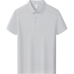 Polo Shirt Solid Color Polyester Fiber Short Sleeve White Daily Wear Work Uniforms Team Building Apparel - Product Image 2