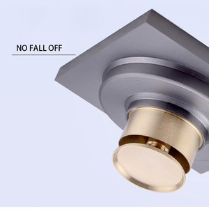 100x100mm rắn brass vòi hoa sen xả phòng tắm thoát nước sàn hộp biểu tượng tùy chỉnh phụ kiện phòng tắm hiện đại Rau Lọc cống - Product Image 5