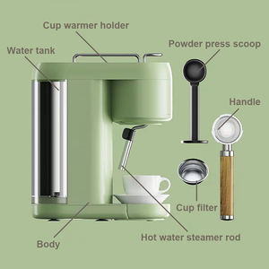 Cafetera Eléctrica Espresso, Bajo Ruido, Bomba Semiautomática, 20 Bares de Presión, Práctica Cafetera de Cápsulas, para Hotel, Español - Product Image 6