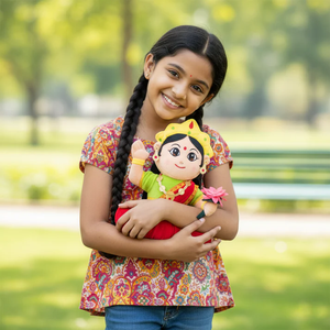 Figura de la Diosa Hindú Lakshmi de 30 cm, de Peluche Suave, para Cantar Mantras, Devocional, para Meditación Espiritual y Sonido - Product Image 5