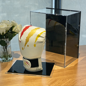 New Arrival Premium Clear Acrylic Boxing Glove <b>Display</b> <b>Case</b> Custom Logo for Home Collection <b>Display</b> - Product Image 3