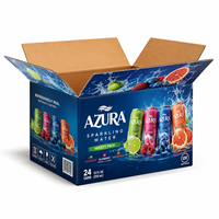 Boîte en carton ondulé kraft simple paroi 300 g/m² avec impression UV pour l'emballage de boissons