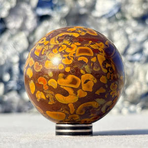 ลูกบอลคริสตัลอซาไลต์ธรรมชาติขัดเงา ขายส่ง อัญมณีบำบัด คริสตัลทรงกลม ของขวัญบำบัด ตกแต่งบ้าน CrystalHola Fashion - Product Image 4