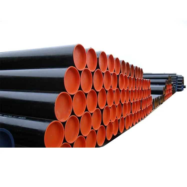 Tuyau à section creuse API X42 Tube de gaz et de pétrole Fer noir utilisé pour les tuyaux en acier sans soudure de pipeline de pétrole
