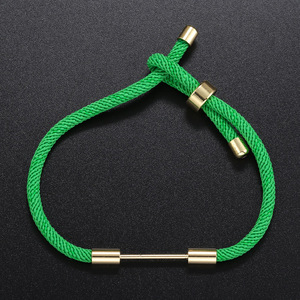 Accesorios de pulsera de Venta caliente Deslizador ajustable Cuerda de Milán Trenzado Pulseras de cuerda semiacabadas Hallazgos Fit Beads <span class=keywords><strong>Charms</strong></span> - Product Image 5
