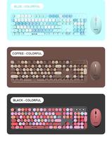 Expédition directe, nouveau clavier de jeu mécanique AULA AC306, 104 touches, rétro, sans fil, rétroéclairage RVB