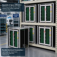 Rack Antiestático y Retardante de Llama Haoputon para PCB, Diseño Resistente a Impactos, Rack de Carga y Descarga para Protección de Componentes de Chips