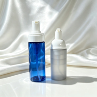 Botol Plastik Kemasan Kustom 60/100/150ml Botol Busa PET Wadah Kosmetik untuk Lotion Pembersih Wajah Sabun Mandi Kustom