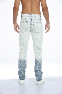 กางเกงยีนส์ Y2k สำหรับผู้ชายกางเกงยีนส์สีไล่ระดับสีสำหรับผู้ชายเครื่องแต่งกายแนวสตรีทแบบกำหนดเอง - Product Image 4