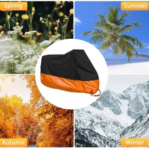 Funda para Motocicleta al por Mayor en Existencia, de Alta Calidad, Superventas, Tejido 210D con Recubrimiento Plateado, Protección contra Sol, Lluvia y Polvo, Tallas XL y XXL - Product Image 3