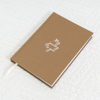 Carnet de notes personnalisé en gros 2026, couverture rigide en tissu, impression de logo sur mesure, journal cadeau, 100 feuilles de papier offset