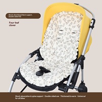 Coussin de siège pliable universel en coton épais pour poussettes papillon libellule pour bébés de 0 à 3 ans