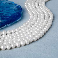 AAAAA forme de pomme de terre parfaite 5A perles d'eau douce classique perles faites à la main collier de perles impeccable pour bricolage perles naturelles