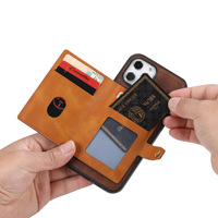 Casing HP Kulit PU dengan Fitur Stand, Slot Kartu, dan Dompet untuk Galaxy S23 /Plus /Ultra