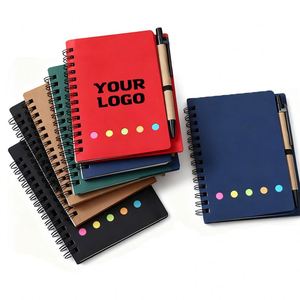 Promotion Custom Business Gifts Craft New Design Logo Spiral Notebook & <b>Pen</b> - Product Image 1