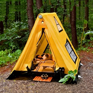 Grande tente gonflable de glamping 9 places pour camping familial en extérieur, tente familiale gonflable imperméable à montage rapide, direct usine - Product Image 4