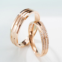 2024 chaud populaire 10k pur or mariage amour couple or 585 bague couple ensemble câlin hommes 18k gel anneau naturel diamant or femmes anneau