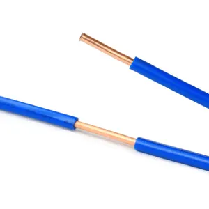 H05V-U электрический кабель, одиночный провод 0, 5 мм2 1 мм2 1, 5 мм2 2, 5 мм2 BV/BVR, сплошная медная проводка, Электрический строительный кабель