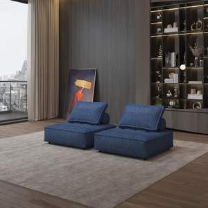 Italiaanse Minimalistische Modulaire Bankstel-Converteerbare Stoffen Blokken, Gratis Combinatie Woonkamermeubilair Voor Moderne Huizen - Product Image 1